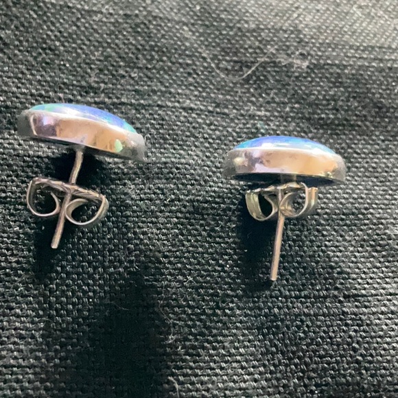 Azurite Earrings - Picture 2 of 2